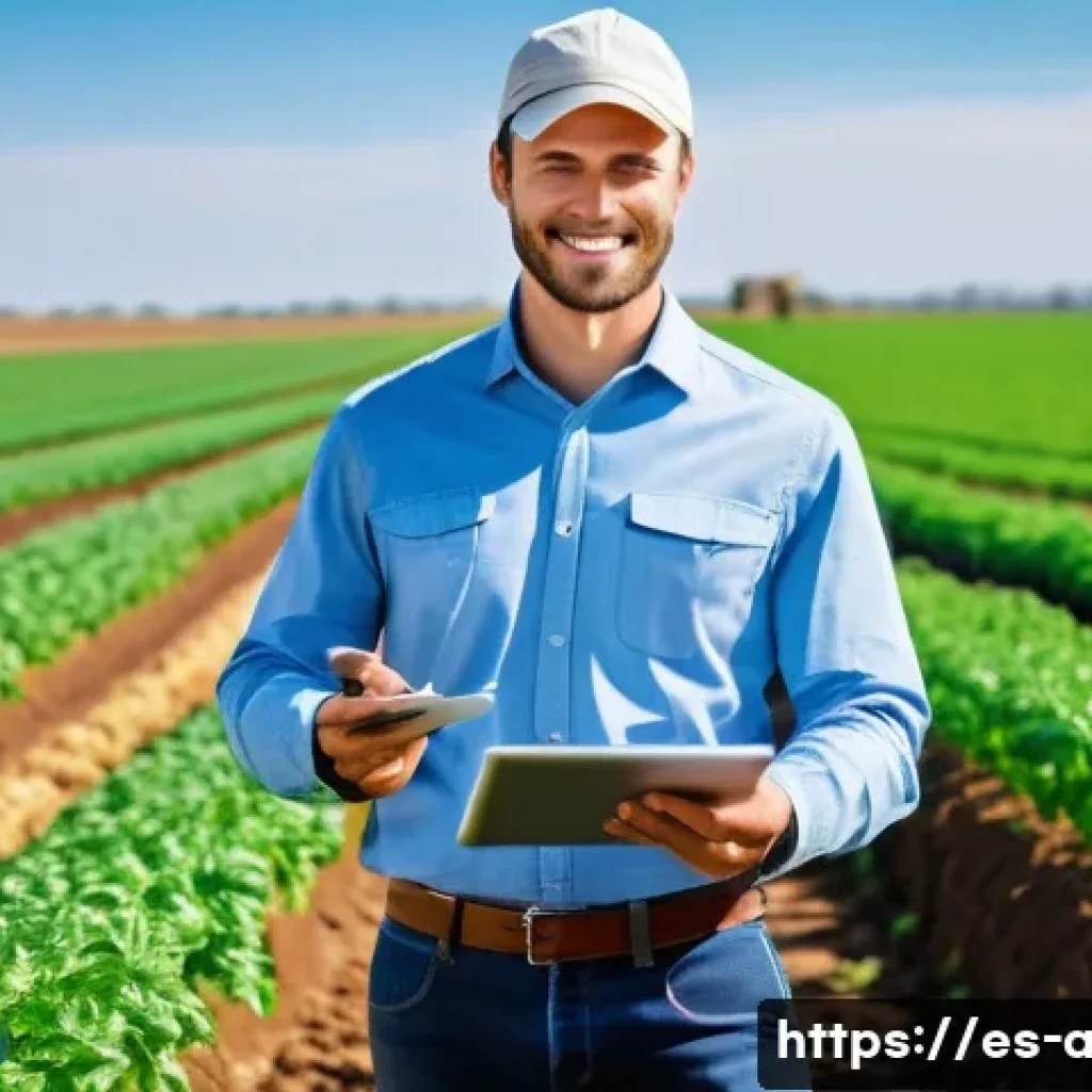 농업 관련 스타트업 - **Prompt:** A futuristic precision agriculture scene featuring a smart drone and a modern farmer. Th...